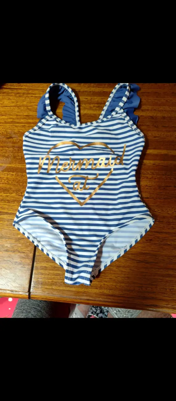 Traje de baño infantil Elsa Frozen azul - 3