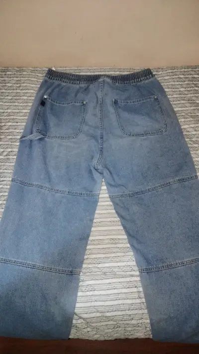 Jeans de mezclilla azul para hombre Opposite - miniatura 2