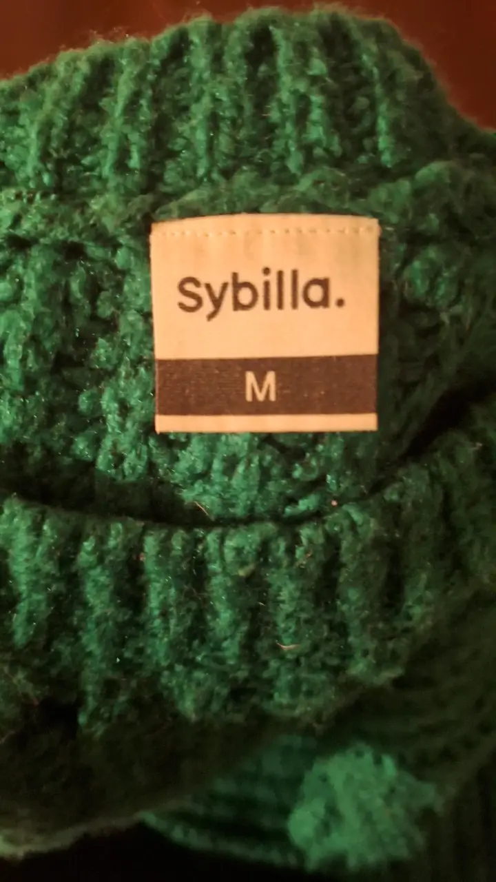 Suéter tejido verde Sybilla talla M - 1