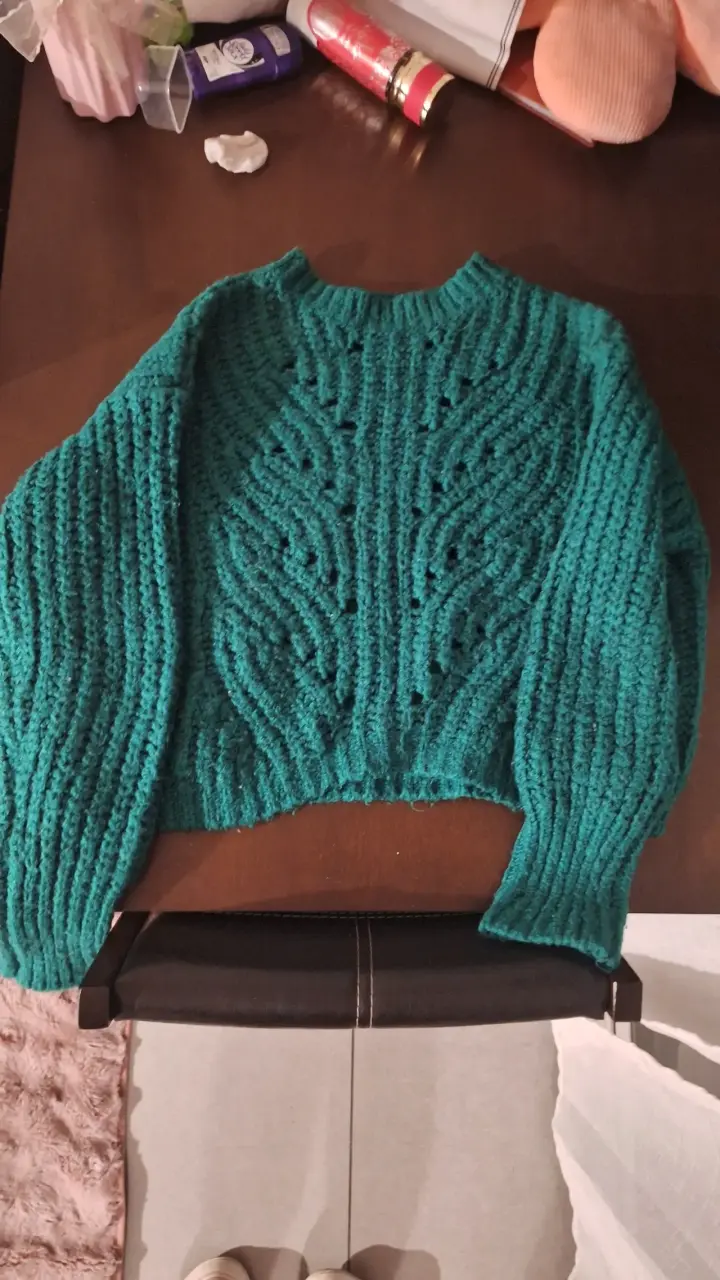 Suéter tejido verde Sybilla talla M - 2