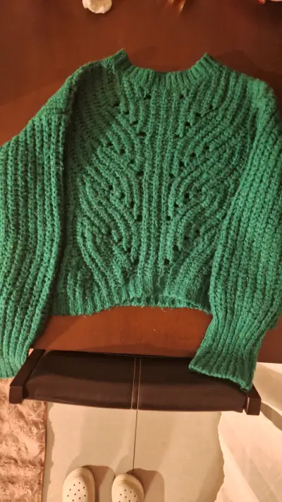 Suéter tejido verde Sybilla talla M - miniatura 3