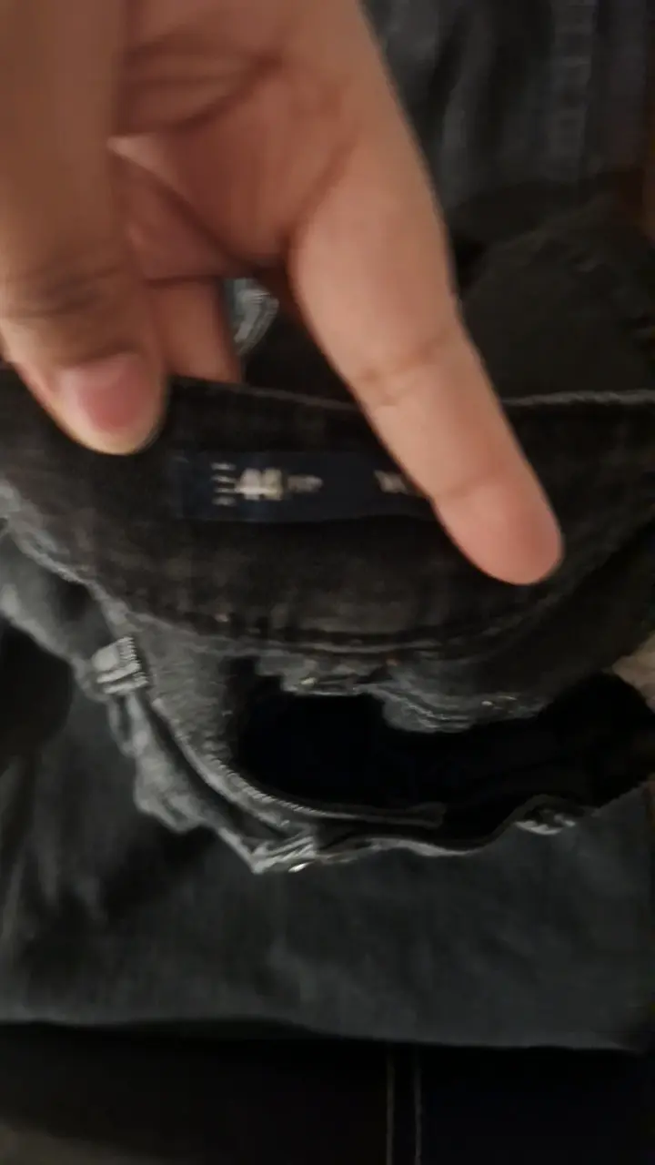 Jeans anchos negros talla 44 - 2