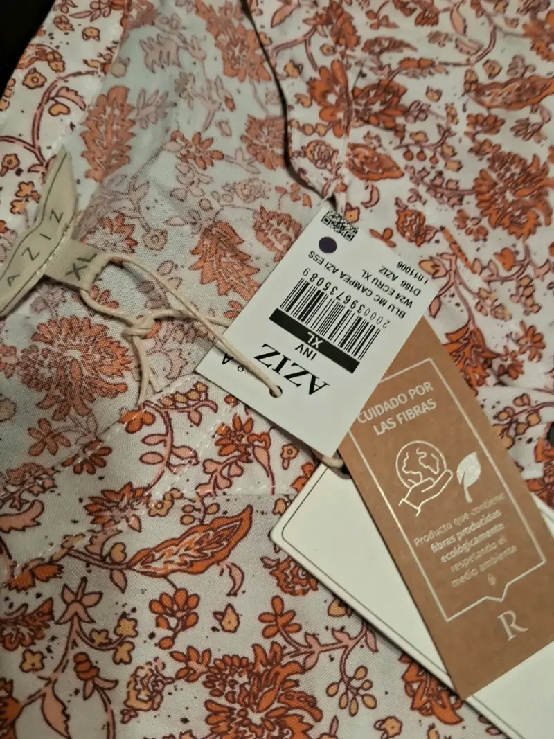 Blusa floral manga larga Aziza XL - 2