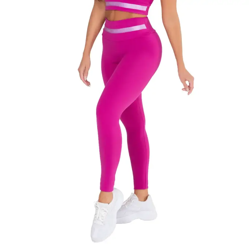 Leggings deportivos fucsia para mujer - 1