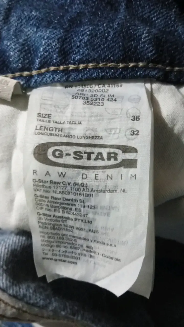 Jeans azules para hombre G-Star Raw - 4