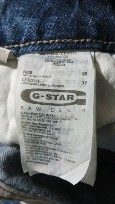 Jeans azules para hombre G-Star Raw - miniatura 4
