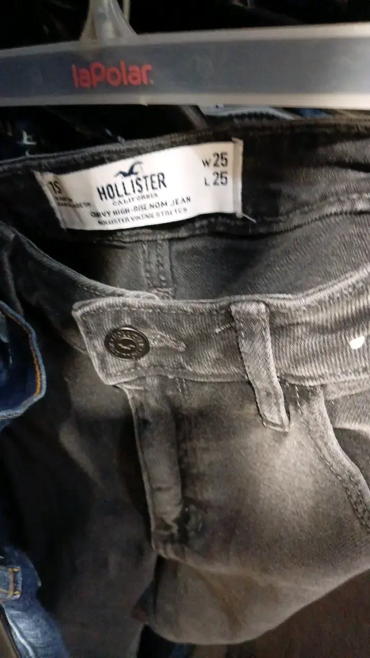 Jeans gris para mujer Hollister - 2