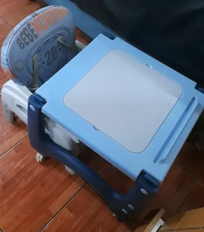Silla de Comer para Bebé Azul con Bandeja - miniatura 5