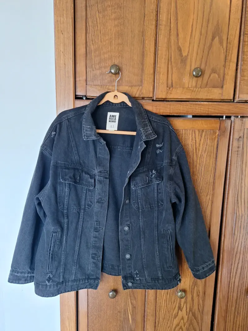 Chaqueta de mezclilla negra Americanino - 1
