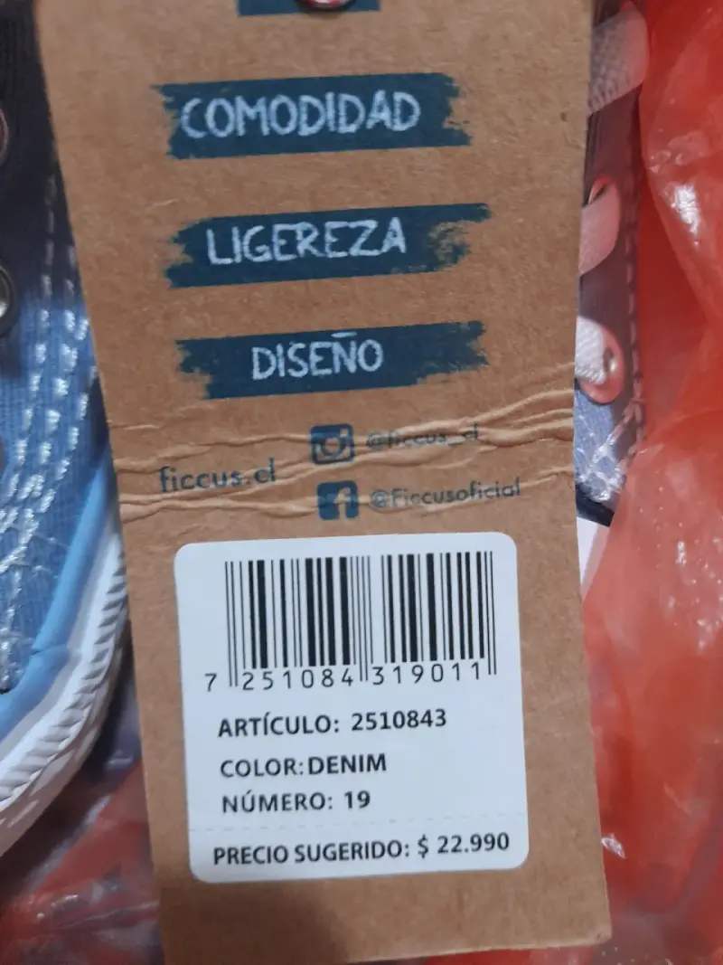 Zapatillas de niño denim Ficus talla 19 - 1