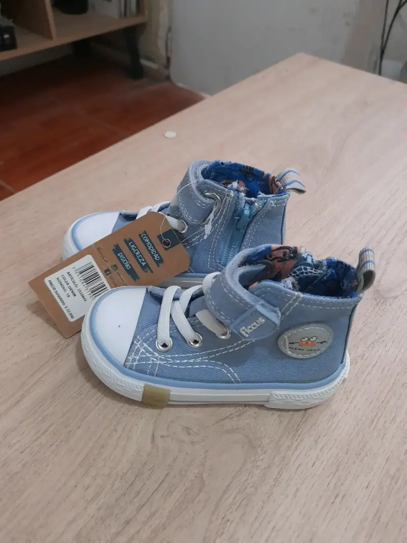Zapatillas de niño denim Ficus talla 19 - 2