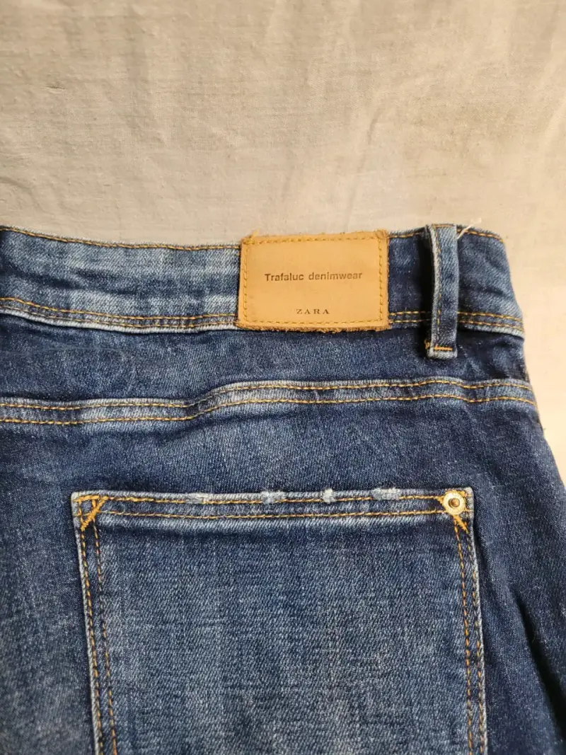 Jeans Zara Trafaluc denim azul desgastado - 2