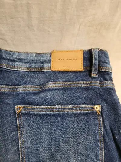 Jeans Zara Trafaluc denim azul desgastado - miniatura 2