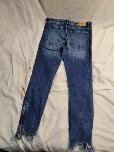 Jeans Zara Trafaluc denim azul desgastado - miniatura 3