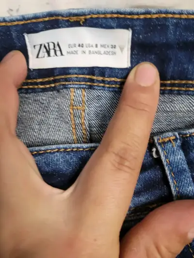 Jeans Zara Trafaluc denim azul desgastado - miniatura 5