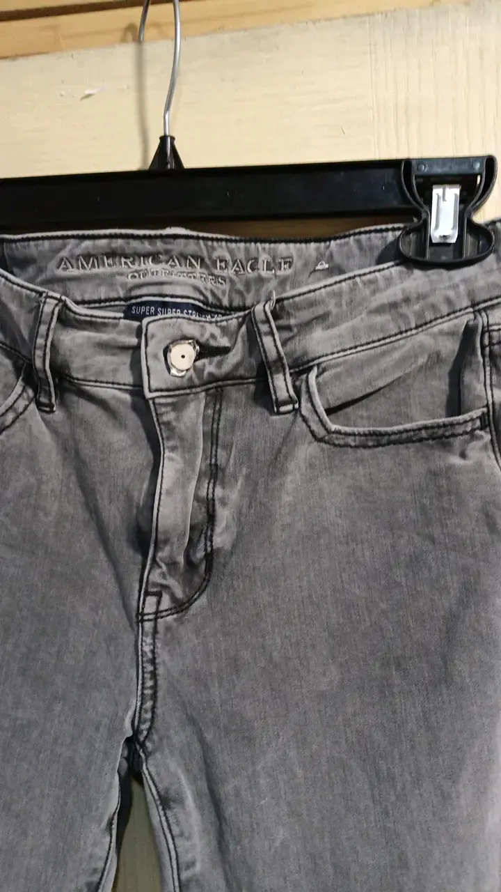 Jeans gris American Eagle super stretch - 2