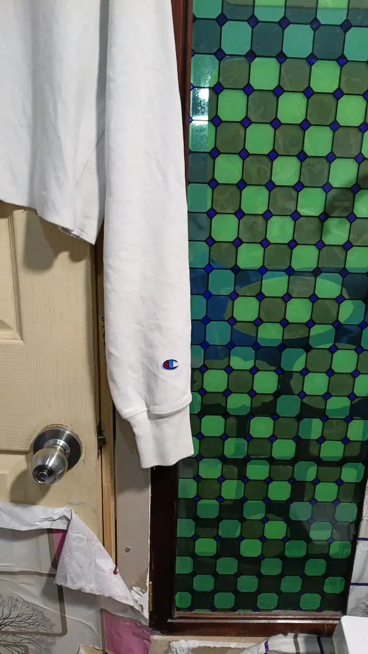 Polerón blanco Champion Reverse Weave - 3