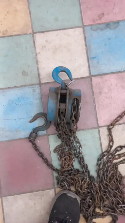 Tecle manual de cadena con ganchos - miniatura 1