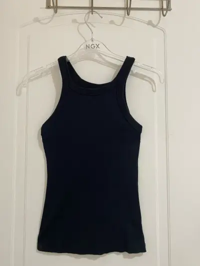 Polera sin mangas negra H&M para mujer - miniatura 1