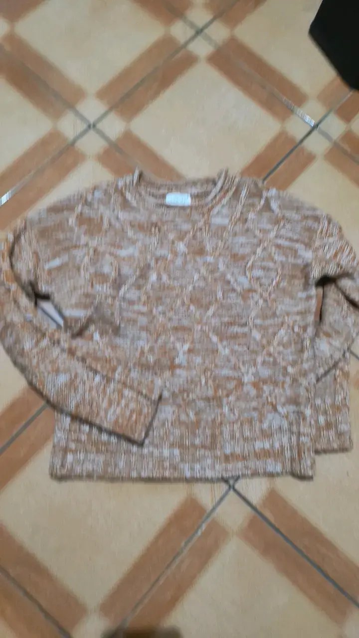 Suéter tejido marrón Cherokee para mujer