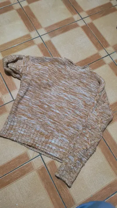 Suéter tejido marrón Cherokee para mujer - miniatura 2