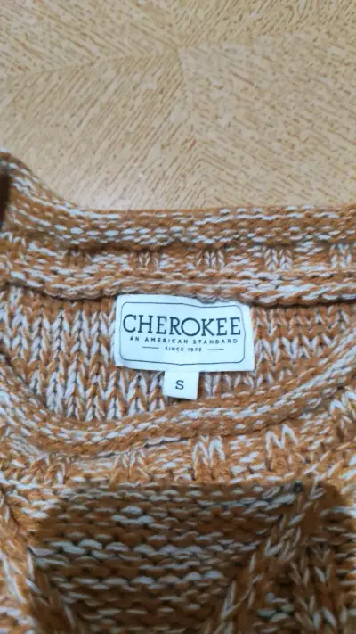 Suéter tejido marrón Cherokee para mujer - miniatura 3