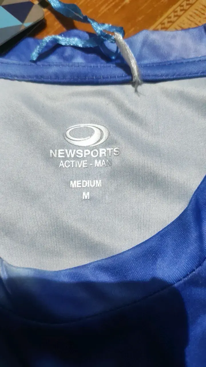 Polera deportiva azul para hombre NewSports - 3