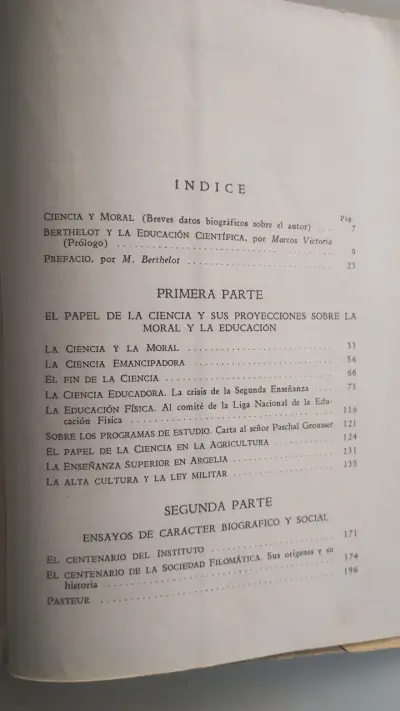 Libro Ciencia y Moral de Berthelot - miniatura 3