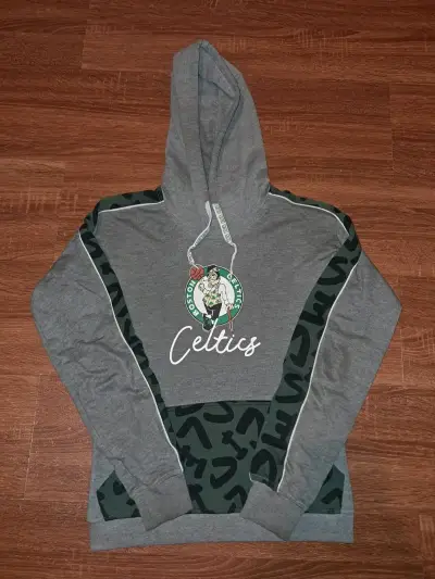 Polerón con capucha Boston Celtics gris - miniatura 1