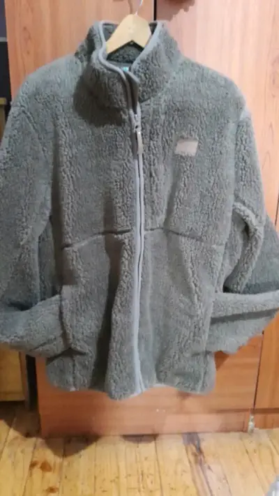 Chaqueta de lana polar gris para hombre - miniatura 1