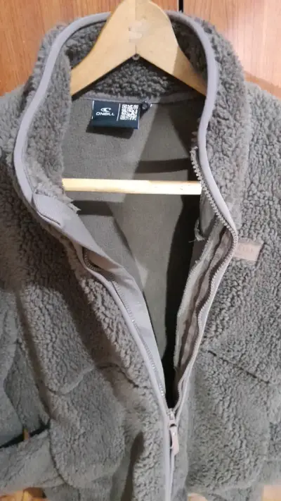 Chaqueta de lana polar gris para hombre - miniatura 2