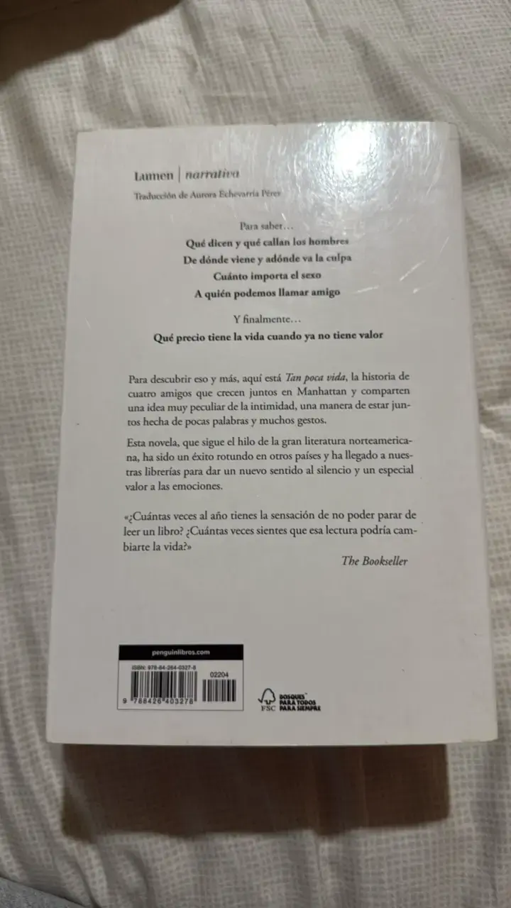 Libro 'Tan Poca Vida' de Hanya Yanagihara - 2