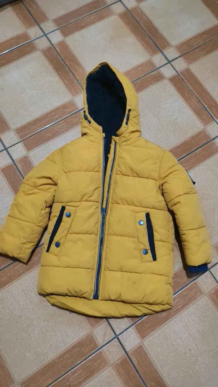 Chaqueta acolchada amarilla para niño Yamp
