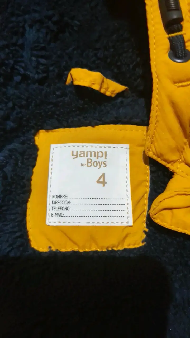 Chaqueta acolchada amarilla para niño Yamp - 3