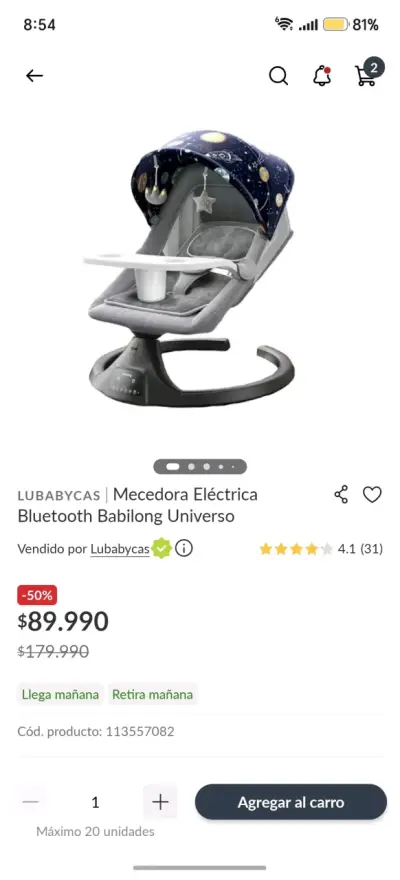 Silla Mecedora Lubabycas - miniatura 5