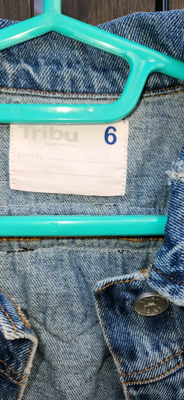 Chaqueta de mezclilla bordada para niña - 5