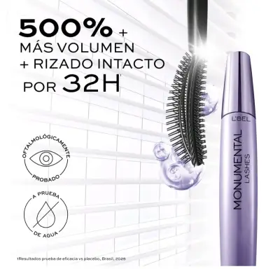 Máscara de Pestañas L'Bel Monumental Lashes - miniatura 1