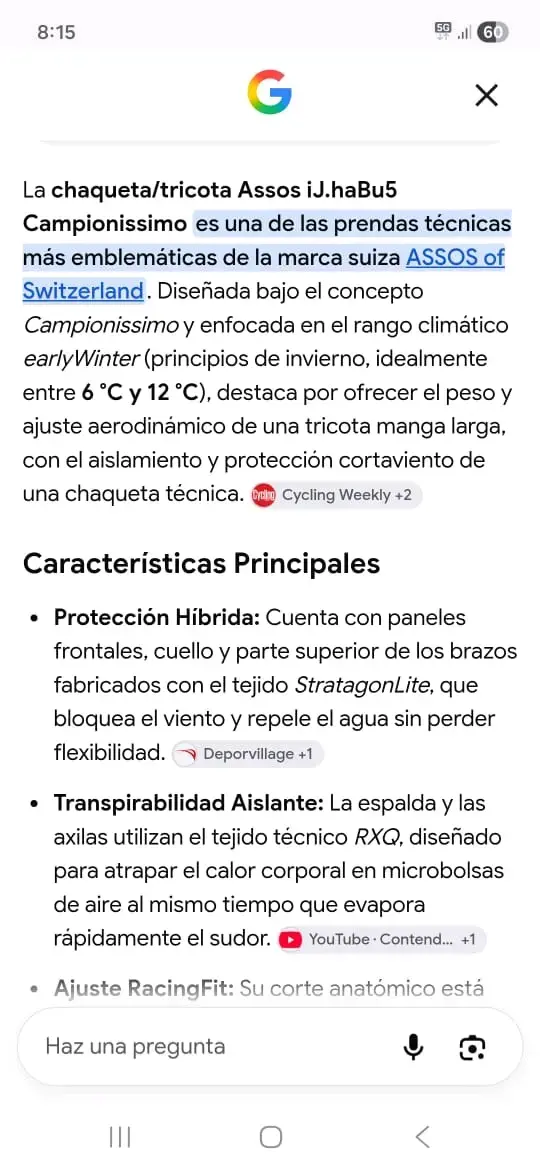 Chaqueta térmica Assos roja y negra para ciclismo - 5