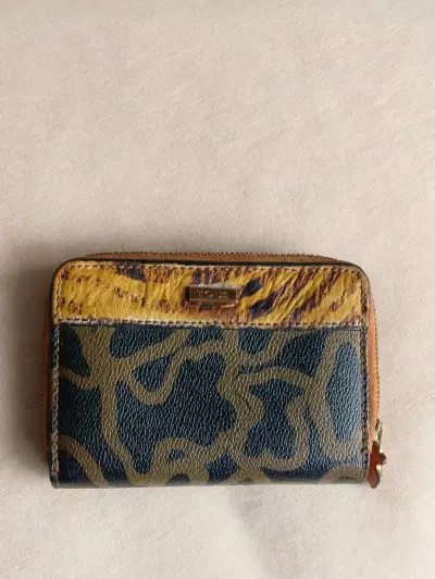 Billetera Tous de cuero estampado animal print - miniatura 1