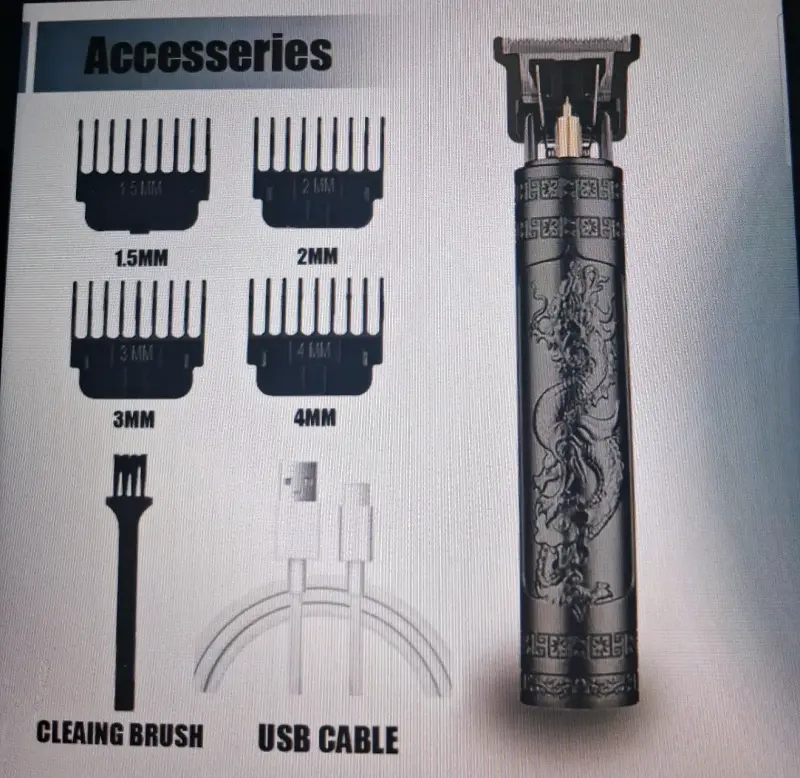 Cortadora de Pelo Recargable con Accesorios - 3