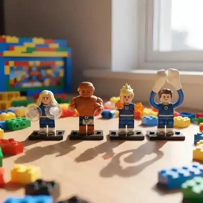 Set de figuras de acción tipo LEGO de superhéroes - miniatura 2