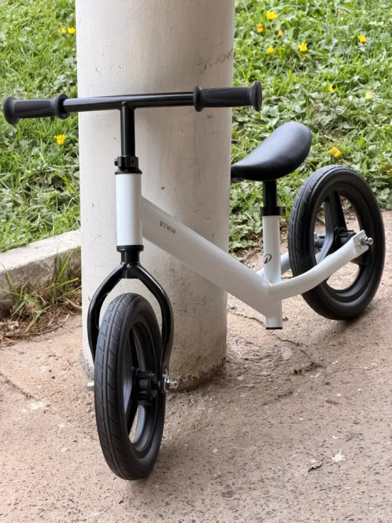 Bicicleta de equilibrio para niños BTWIN blanca - 3