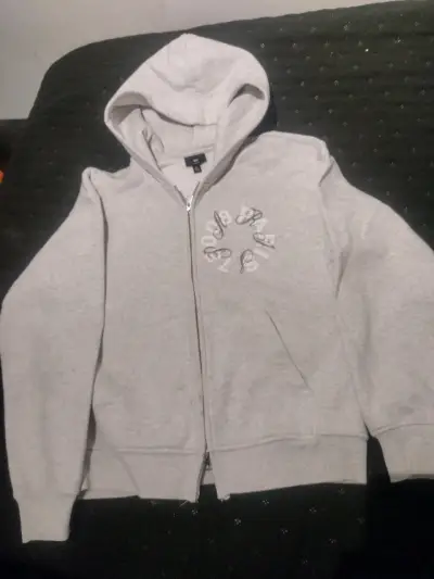 Polerón con capucha gris H&M Loose Fit - miniatura 1