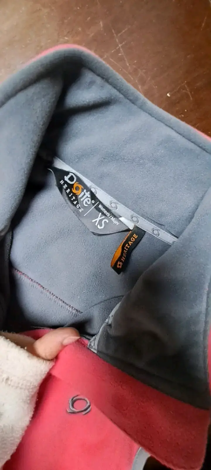 Chaleco polar sin mangas Doite rosa y gris - 3