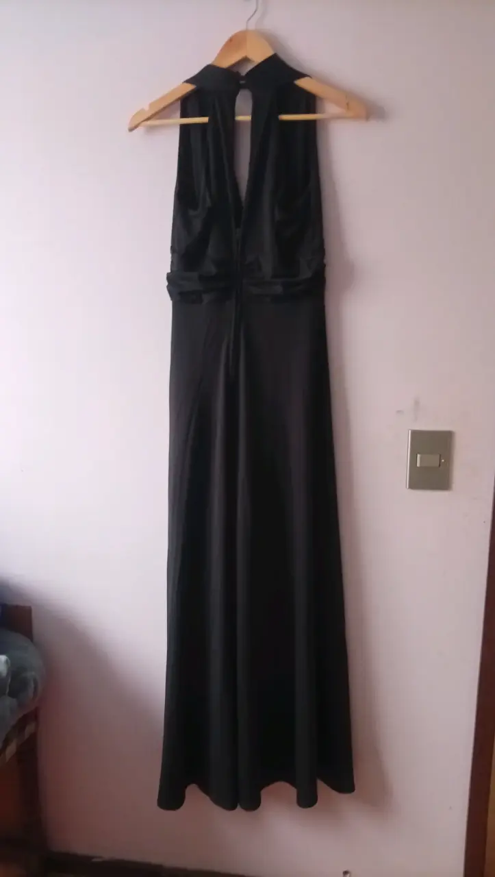 Vestido largo negro elegante - 2