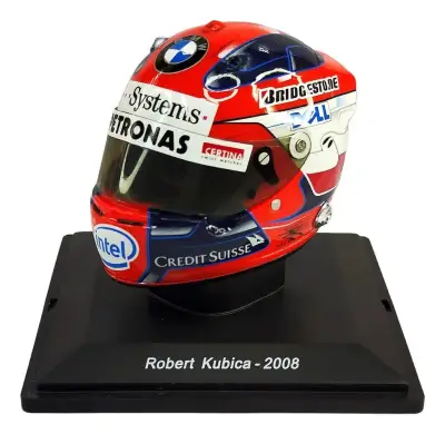 Casco F-1 Robert Kubica 2008 Escala 1:5 Spark - miniatura 1