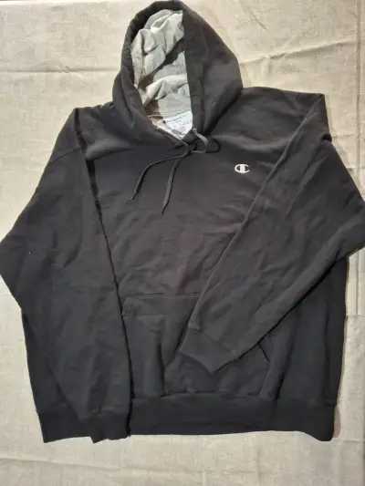 Polerón con capucha Champion negro unisex XXL - miniatura 1