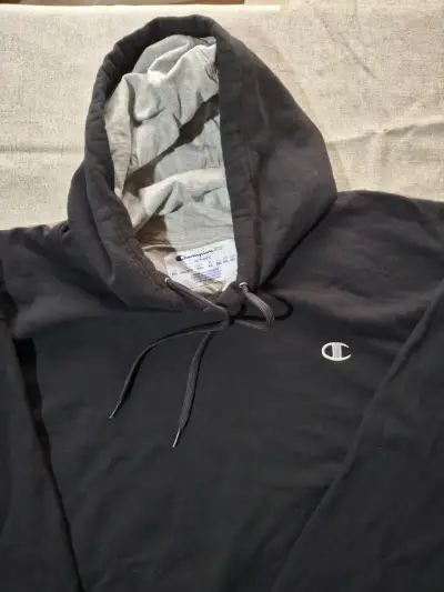 Polerón con capucha Champion negro unisex XXL - miniatura 2