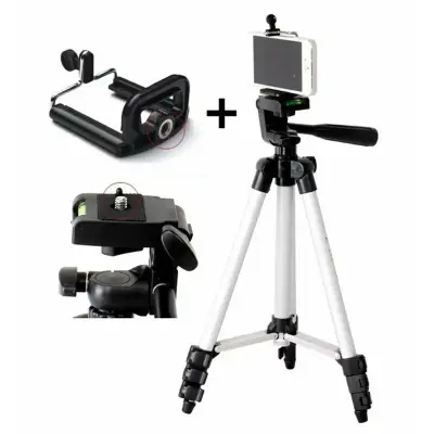 trípode con accesorio para cámaras y celular. Altu - miniatura 5