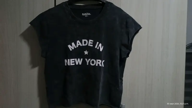 Polera Negra Sybilla 'Made in New York' Talla L - 2